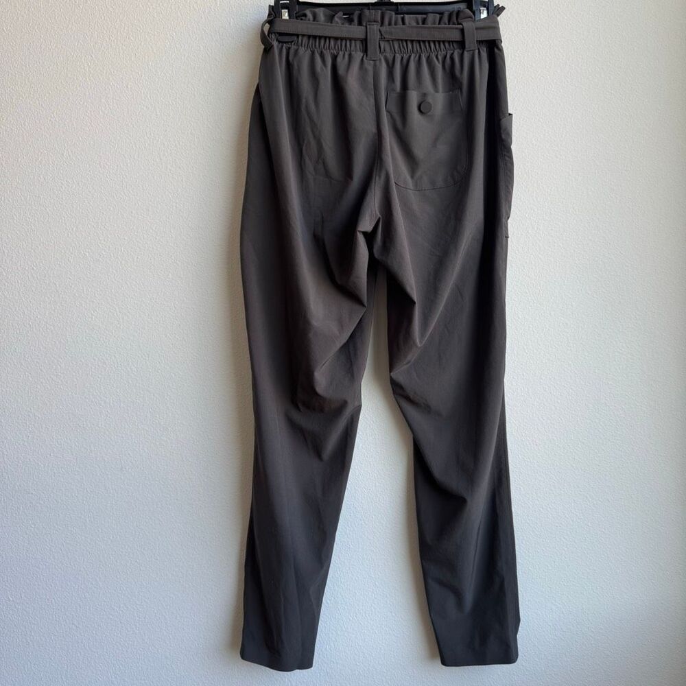 Athleta Skyline Pants Womens Size 2 XS Gray Grey Elastic Waist Stretch Belted - Picture 7 of 10